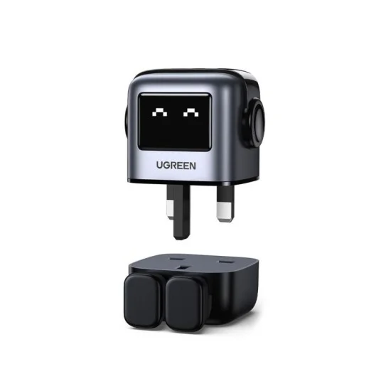 Ugreen Nexode Rg 65W 3-Port Gan Fast Charger Uk Grey